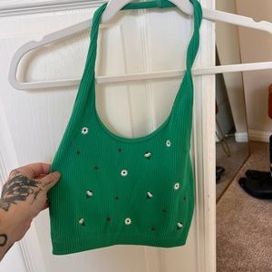 Zara Floral Halter Top